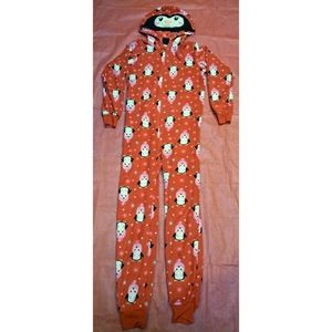 Jelli Fish Kids Girls 10/12 Penguin Winter PJ's